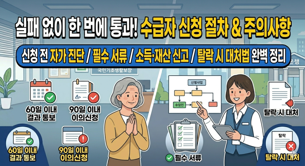 기초생활수급자 신청, 실패 없이 한 번에 통과하는 법: 2026년 최신 절차 가이드 이미지