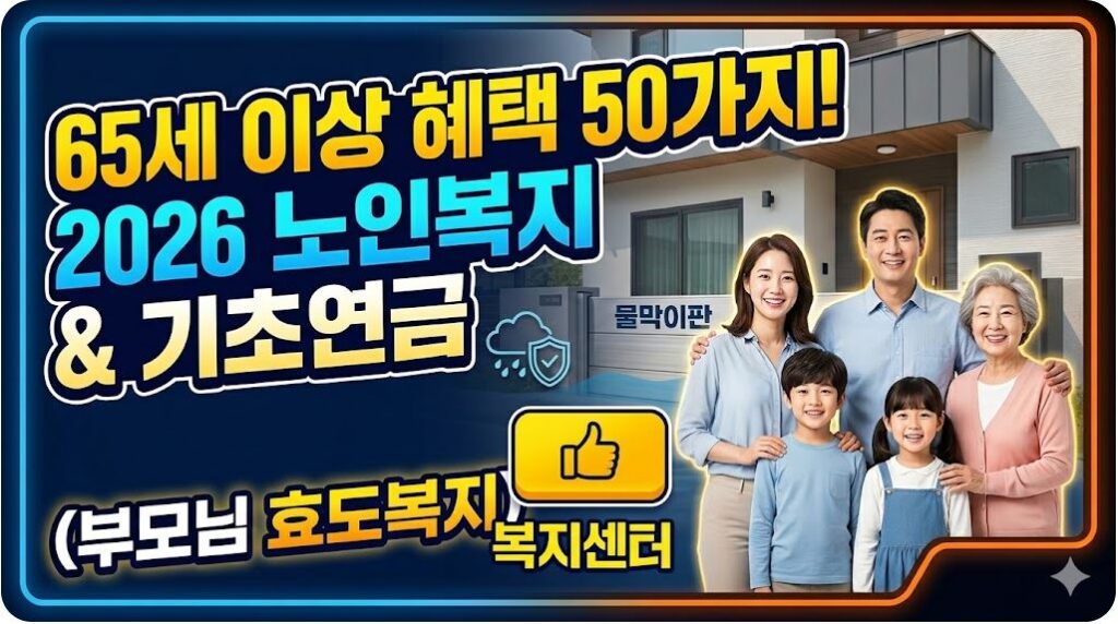 2026년 노인복지 기초연금 혜택