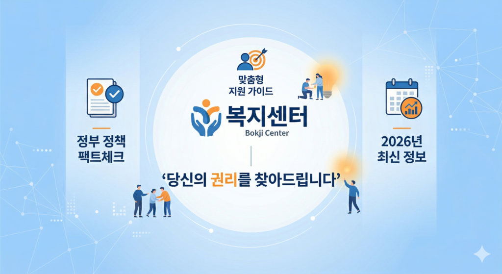 복지센터 사이트 소개 및 2026년 정부 복지 정책 완벽 분석 가이드 이미지