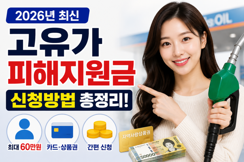 2026년 고유가 피해지원금 신청방법 총정리 이미지