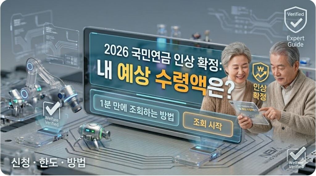 2026년 국민연금 인상 확정 내 예상 수령액 1분 만에 조회하는 방법
