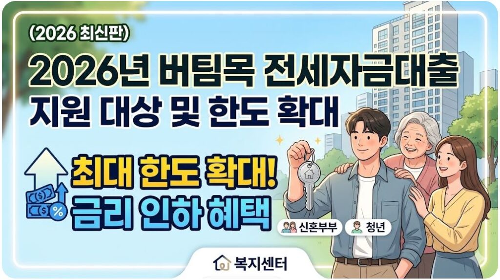 2026년 버팀목 전세자금대출 총정리 이미지