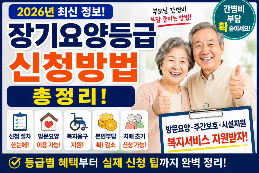 2026년 장기요양등급 신청방법 총정리